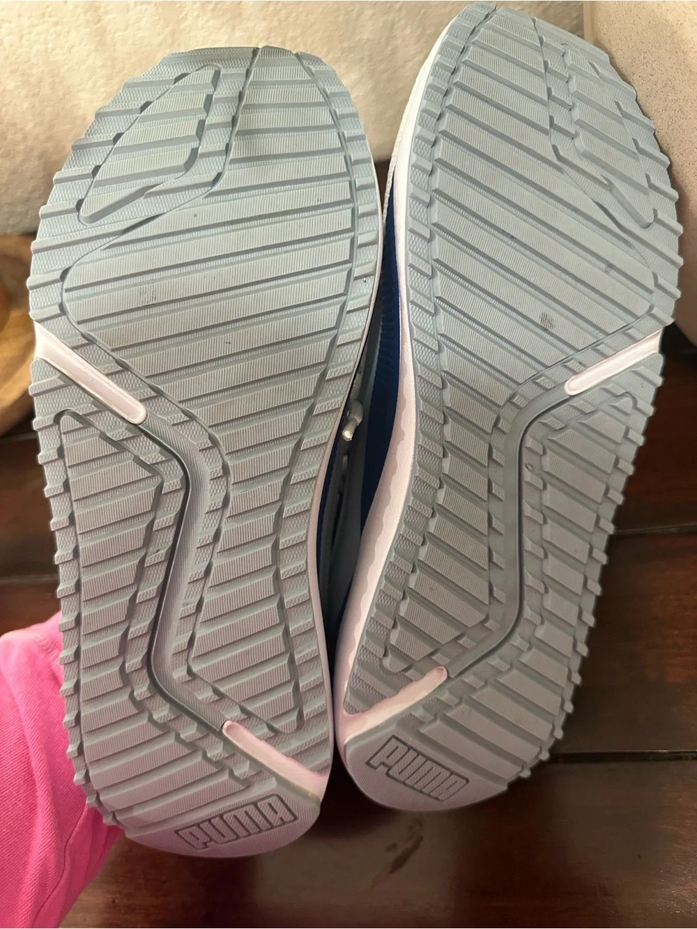 Puma White and Light Gray Women's Sneaker Interior